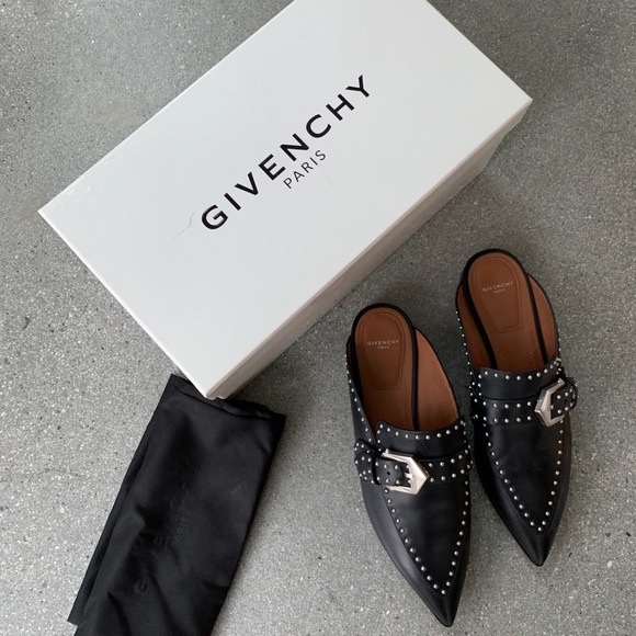 Givenchy Shoes - Givenchy Loafer Elegant Noir - Leather Mules